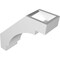 Ekena Millwork 3 1/2-in. W x 10-in. D x 10-in. H Merced Architectural Grade PVC Knee Brace BRCP035X10X10MRC - alternate 2